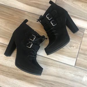 SUEDE ANKLE BOOTS
